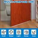 Pangda 2 Pcs Under Door Seal Door Bottom Seal 36 Long 1 3/4 Wide Strip Weather Stripping Sweep Draft Stopper Channel Replacement with Fins Weatherstrip Vinyl Draft Blocker for Exterior Interior Home