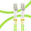 FLYPROFiber- 0.5M OM5 LC to LC Fiber Patch Cable, Length Options: 0.2m-20m, 40GB/100GB Multimode Jumper Duplex 50/125um LSZH Fiber Optic Cords - 0.5M(1.6ft)