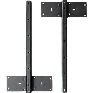 Fittes Heavy Duty Steel Floating T Shelf Bracket Mount 14 Inch 2 Pack, Holds up to 350lb, for Shower Bench, Book Shelf, and Countertop, Modular Design