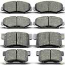 8PCS Front & Rear Ceramic Brake Pads Replacement Kit Fits For 2013-2015 Acura ILX,For 2012-2015 Honda Civic,For 2003-2007 Honda Accord(D537 D914)
