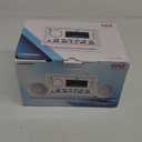 Pyle Boat Bluetooth Marine Stereo Receiver-Marine Head Unit Double DIN Stereo Receiver Power Amplifier&Speaker Kit-Hands-Free Calling,AM/FM/MP3/BT/USB/AUX-Remote,Speakers-Pyle PLMR3DNWT(White)