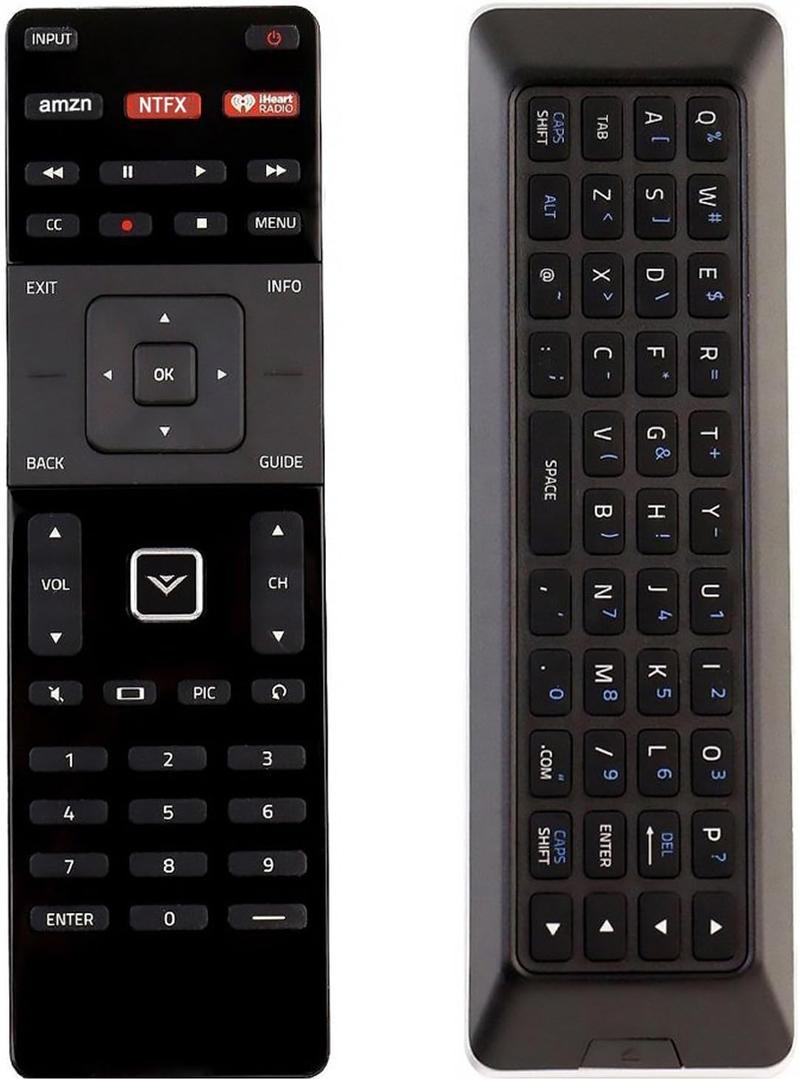 New XRT500 LED TV Remote Replacement with Keyboard fit for VIZIO TV M422I-B1 M492I-B2 M502I-B1 M552I-B2 M602I-B3 M652I-B2 M702I-B3 P502UI-B1 P502UI-B1E P552UI-B2 P602UI-B3 P702UI-B3 (Bk: 500-1)