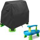 Kids Water Table Cover Fit Rain Showers Splash Pond Water Table,Waterproof Dust Proof Anti-UV Outdoor Toys Cover-Cover only (Black)
