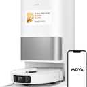 Mova P10 Pro Ultra Robot Vacuum and Mop 13,000Pa Suction, 140F Hot Water Auto Mop Washing & Drying, Dual Spinning Extenable Mop,10.5mm Lifting for Carpet, 360Obstacle Avoidance, App Control