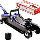 Floor Jacks,2.5 Ton (5500 lbs) Low Profile Hydraulic Floor Jack, Steel Racing Car Jack, Lift Jack Range 3.35"-15.68", for Car, Truck, SUV, Vehicle Repair & Tire Change (Blue)