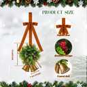 Tioncy Christmas Mistletoe Decor Artificial Kissing Balls Ornaments with Velvet Bows Berries Hanging Bells 5 Inches Hanging Mistletoe Decoration for Xmas Tree Holiday House Doorway Ceiling Light Decor