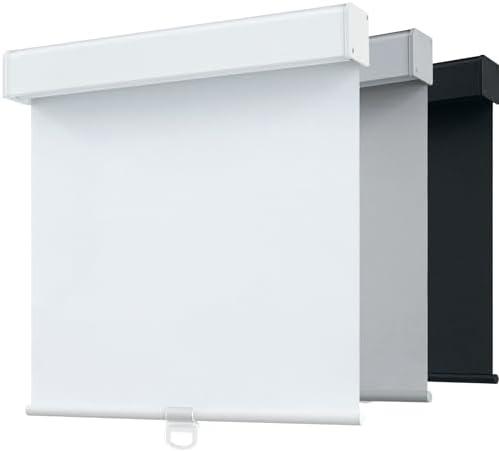 SHADEMOON Blackout Cordless Roller Window Shades,White,61" W x 72" H | Free-Stop System with Valance, Pull Down Room Darkening, Thermal UV Block Fabric, Indoor Window Blinds for Home & Office