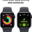 Apple Watch SE 3 [GPS 40mm] Smartwatch with Midnight Aluminum Case with Midnight Sport Band - S/M. Fitness and Sleep Trackers, Heart Rate Monitor, Always-On Display, Water Resistant