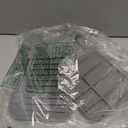 ZJWZLG Faucet Mat for Kitchen Sink, 17.7"X5.5" Silicone Sink Splash Guard with Soap Holder, SnapOn Design & 7°slope Fast Drain, Folding Sink Faucet Mat for Universal Kitchen Bathroom Sink（Grey）