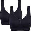 Women's Comfort Workout Sports Bra Low-Impact Activity Sleep Bras,Size XL
