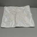 HOMFREEST Christmas Pillow Covers 18x18 Inch Snowflakes Embroidered Decorative Throw Pillowcases White Xmax Winter Holiday Velvet Cushion Cases for Home Decorations