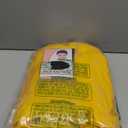 Xinnun 3 Pieces Halloween Yellow PVC Raincoat with Detachable Hood Blue Short Straight Wig Elastic Hair Net for Halloween (Medium)