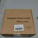 Hidalife Keypad Door Lock with Handle, Keyless Entry for Front Door, Manual Passage Mode, Matte Black