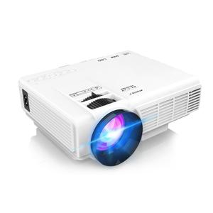 1080P Mini Projector with Screen, Portable Home Theater Movie Projector with Two-Way Bluetooth, HDMI/USB Input for Smartphone/TV Stick, Ideal for Indoor & Outdoor Use, Grey