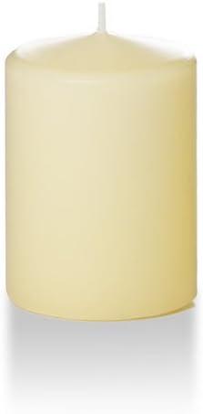 yummi  Ivory Round Pillar Candles 