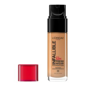 L'Oreal Paris Makeup Infallible Up to 32 Hour Fresh Wear Lightweight Foundation, 487 Warm Almond, 1 Fl Oz