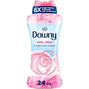 Downy April Fresh In-Wash Laundry Scent Booster Beads, 24 oz, laundry scent beads, Long-lasting Freshness (24 Ounce (Pack of 1))