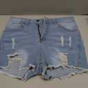 IWD Denim Mini Skirt for Women Low Waisted Jean Micro Skort with Shorts Stretch Casual Jean Skirt (X-Small, Medium Blue)