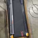 Sunny Health & Fitness Compact & Foldable Treadmill, Non-Slip Surface, Optional Dual Mode Walking/Running, Non-Electric Fixed Incline, Digital Monitor, Smart Bluetooth Connection with SunnyFit App