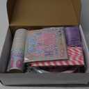 170pcs 10th Birthday Decorations for Girl, Double Digits Birthday Girl 300gsm Thickened Plates and 2 Tablecloths for Parties and Gatherings In My Double Digits Era Tableware Set Serves 25