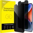 JETech Privacy Screen Protector for iPhone 14 Plus 6.7-Inch, Anti Spy Tempered Glass Film, 2-Pack
