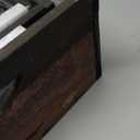 TIMRIS Set of 3 Rustic Wood Nesting Crates, Farmhouse Distressed Wooden Storage Boxes, Decorative Reclaimed Wood Organizer Baskets with Wire Mesh (Random)