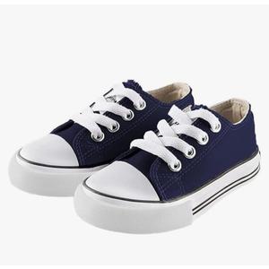 Mvlsoct Boys and Girl Low Top Canvas Kids Lace up Sneakers 28