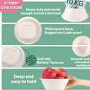 48 Oz Bowls Disposable - Heavy Duty Compostable Paper Bowls, Microwave Safe Large Bowls, Ideal for Restaurant Catering, Salads, Buffets & Eco-Friendly Use - 50 Pack [White]