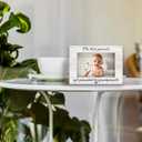 Grandparents 4x6 Picture Frame, Baby Announcement Pregnancy Photo Frame, Gifts for Grandparents from Grandkids,The Best Parents Get Promoted To Grandparents Photo Frames for Desk Shelf Decor