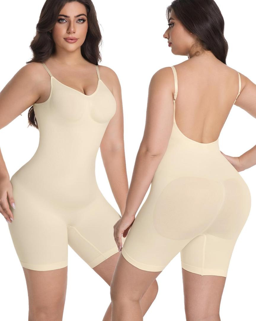 Tank Bodysuit for Women Tummy Tucker Shapewear Butt Lifter Body Shaper Compression Bodysuit, L