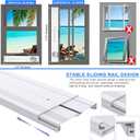 Portable Air Conditioner Window Vent Kit with 2-in-1 Coupler Fit for 5.0"/5.9 Exhaust Hose, Mobile A/C Unit Window Kit with 3 Seamless Slot Seal Plates for Vertical/Horizontal Sliding Window