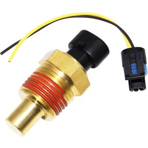 Temperature Sensor Sending Unit & Connector Pigtail Plug Q21-1002 Compatible with Peterbilt 379 Kenworth T600A T800 Differential Oil Temp Temperature Sensor Q211001 505-5401