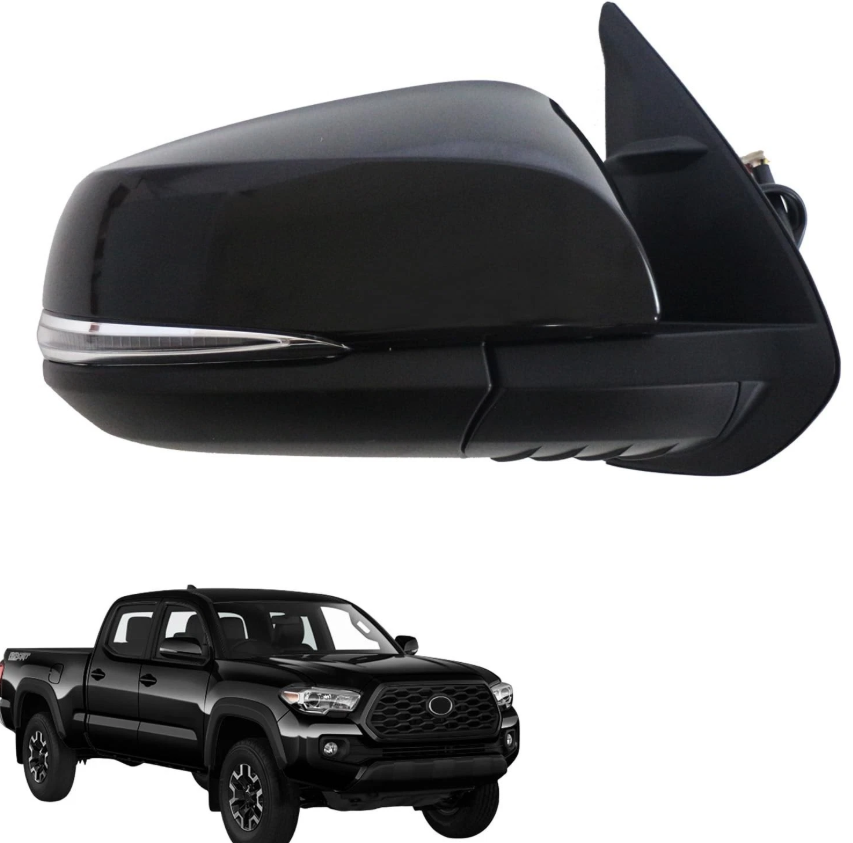 Liizoo Side Mirror Car Door Mirror Fits for Toyota Tacoma 2016-2023 Right Passenger Side|TO1321350|Power|Signal|Heat|Blind Spot Monitor| Black RH8 Pins