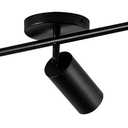 KCO Lighting Modern Matte Black Track Lighting 3-Lights Kitchen Track Lighting Fixtures Ceiling Indoor Flush Mount Ceiling Spotlights Dimmable LED Ceiling Spot Light (3-Light)