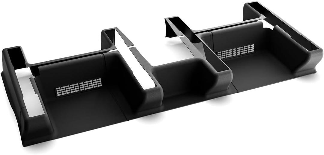 Front Seat Rail Protectors for Tesla Model Y Juniper 2025-2026, 5-Piece TPE Track Cover Guards, Under Seat Floor Mat Protectors, Black