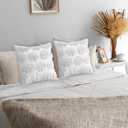 4 Pcs Fall Throw Pillow Covers 18x18, Autumn Decorations Soft Faux Fur Pillow Covers, Fluffy Plush Accent Pillow Cases for Harvest Thanksgiving Cushion Covers Sofa Home Decor(Pumpkin White)