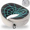 Travel Pillows for Airplanes,Neck Pillow for Traveling, Memory Foam Travel Pillows Neck Support Sleep for Long Flight,Suitable for Airplanes,Offices and Cars (Gray)