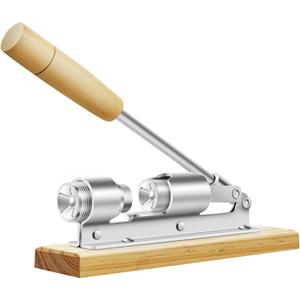 Nutcrackers for Nuts, Nut Crackers for Pecans, Heavy Duty Nut Cracking Tools, Adjustable Pecan Cracker Sheller, HOFHTD Pecan Nut Cracker Opener Tool for Walnuts Pecans Hazelnuts Almonds Brazil Nuts (Silver)