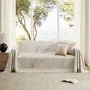 Boho Couch Cover Washable Sectional Couch Covers for Dogs Reversible Sofa Slipcover for 2 or 3 Cushion Couch Pet Friendly Furniture Protector (1# Grey, 91" x 118")