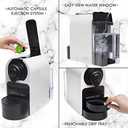 Mixpresso White Espresso Coffee Machine  Compact 1400W Single Serve Coffee Maker Compatible with Nespresso OriginalLine Capsules, One-Touch Operation, 19-Bar Italian Pump, 27oz Water Tank