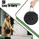 Upgraded Foldable Stool Thickened, Portable Collapsible Stool Retractable Stool for Fishing, Hiking Tours, BBQ, Parties, Outdoor Activities (2pack, Black)