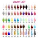 2 x finger secret 7 Colors Ombre Pat Gel Nail Polish Set, ombre pigment palette for nail, Gradient Painting Gel with 100Pcs Nail Sponges for Nail Art DIY can be Painted in Salon or Home Use