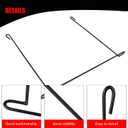 24 Inch Mud Flap Anti Sail Bracket, 1 Pair Mudflap Hanger Holder fit for Trucks and Trailers
