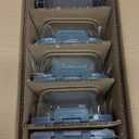 M MCIRCO [5Packs, 36 Oz Glass Meal Prep Containers with Snap Locking Lids Glass Food Containers,Airtight Lunch Container,Microwave, Oven, Freezer and Dishwasher (4.5 Cup)