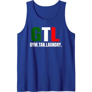 Gym Tan Laundry GTL New Jersey Nj Shore Tank Top (Blue, L)