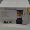 Toastmaster 5 Speed Blender with 48-oz Plastic Jar - Kitchen Blender with Stainless Steel Blades - For Fruit Smoothies & More - Multiple Speeds & Pour-Through Lid