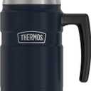Thermos Stainless King 16 Ounce Coffee Desk Mug, Midnight Blue