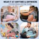 Heated Shoulder Wrap with Massage, Shoulder Heating Pad for Rotator Cuff Frozen Shoulder, Cordless Shoulder Heating Pads, Shoulder Massager with Heat