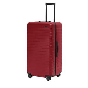 Away Large Trunk Luggage, 31 Inch Hardside Suitcase with Spinner Wheels, Lightweight & Durable, TSA Lock, Ideal for Long Trips, Tango Red