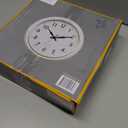 Bernhard Products Retro Wall Clock 12 Inch White Kitchen 50's Vintage Design Round Silent Non-Ticking Quality Quartz Clock for Home Office Nursery Bathroom Classroom Easy to Read